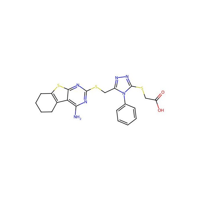 [(5-{[(4-amino-5,6,7,8-tetrahydro[1]benzothieno[2,3-d]pyrimidin-2-yl)thio]methyl}-4-phenyl-4H-1,2,4-triazol-3-yl)thio]acetic acid - ≥98% CAS No(438481-33-5) by Aladdin Scientific