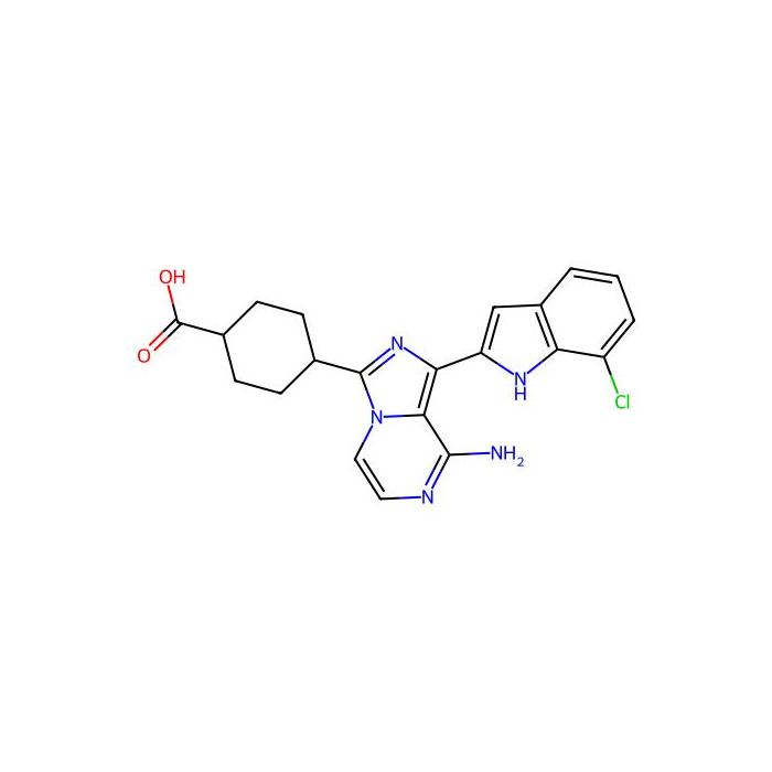 4-[8-amino-1-(7-chloro-1H-indol-2-yl)imidazo[1,5-a]pyrazin-3-yl]cyclohexane-1-carboxylic acid -  CAS No(936889-68-8) by Aladdin Scientific