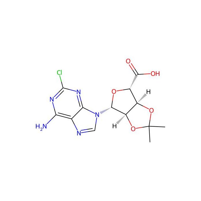 (3aS,4S,6R,6aR)-6-(6-amino-2-chloro-9H-purin-9-yl)-2,2-dimethyltetrahydrofuro[3,4-d][1,3]dioxole-4-carboxylic acid - ≥97% CAS No(72209-19-9) by Aladdin Scientific