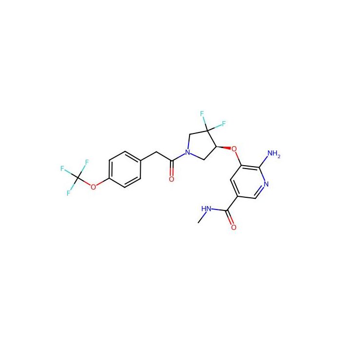 6-Amino-5-((1S)-2,2-difluoro-4-(2-(4-(trifluoromethoxy)phenyl)acetyl)cyclopentyloxy)-N-methylnicotinamide -  CAS No(1873373-33-1) by Aladdin Scientific