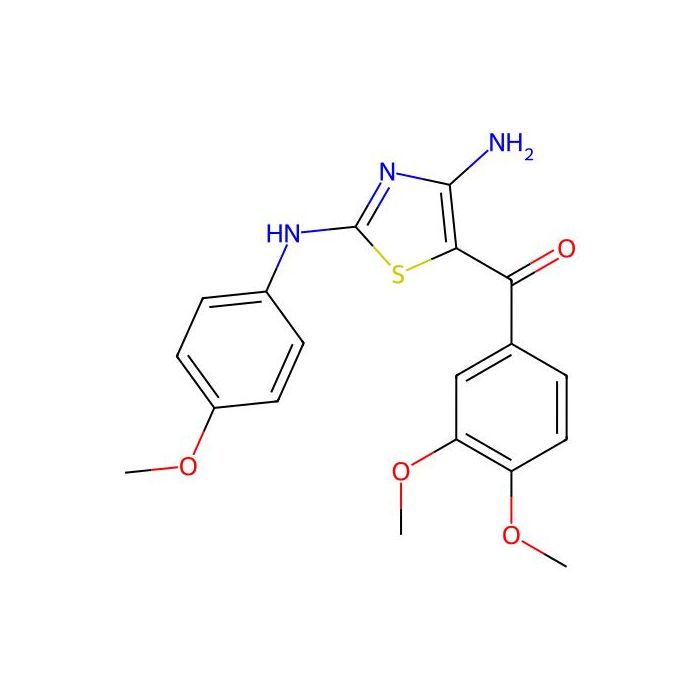{4-Amino-2-[(4-methoxyphenyl)amino]-1,3-thiazol-5-yl}(3,4-dimethoxyphenyl)methanone - ≥99% CAS No(727686-80-8) by Aladdin Scientific