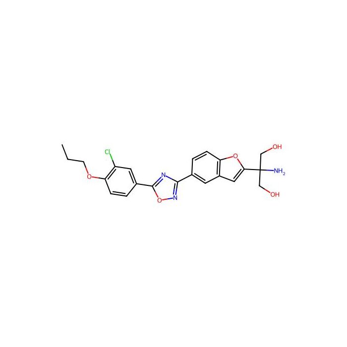 2-Amino-2-(5-(5-(3-chloro-4-propoxyphenyl)-1,2,4-oxadiazol-3-yl)benzofuran-2-yl)propane-1,3-diol - ≥98% CAS No(1220973-37-4) by Aladdin Scientific