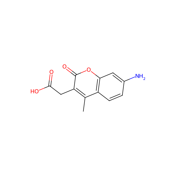 7-Amino-4-methyl-3-coumarinylacetic acid(AMCA) - for fluorescence analysis, Ex:387nm, Em:470nm, ≥90%(HPLC) CAS No(106562-32-7) by Aladdin Scientific