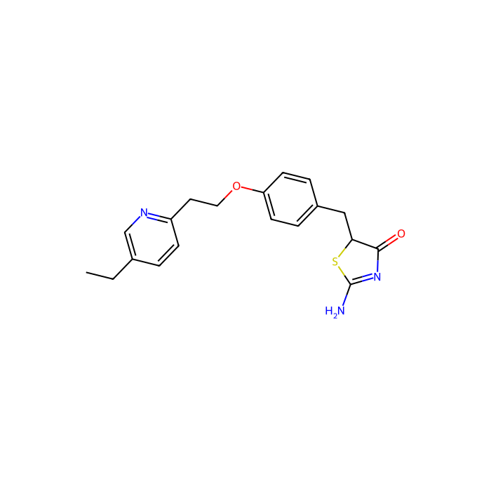 2-Amino-5-[4-[2-(5-ethyl-2-pyridyl)ethoxy]benzyl]thiazol-4(5H)-one - ≥98%(HPLC)(T) CAS No(105355-26-8) by Aladdin Scientific