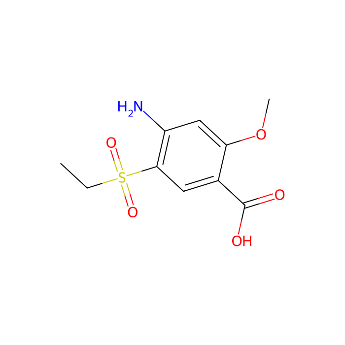 4-Amino-5-(ethylsulfonyl)-2-methoxybenzoic Acid - ≥98% CAS No(71675-87-1) by Aladdin Scientific
