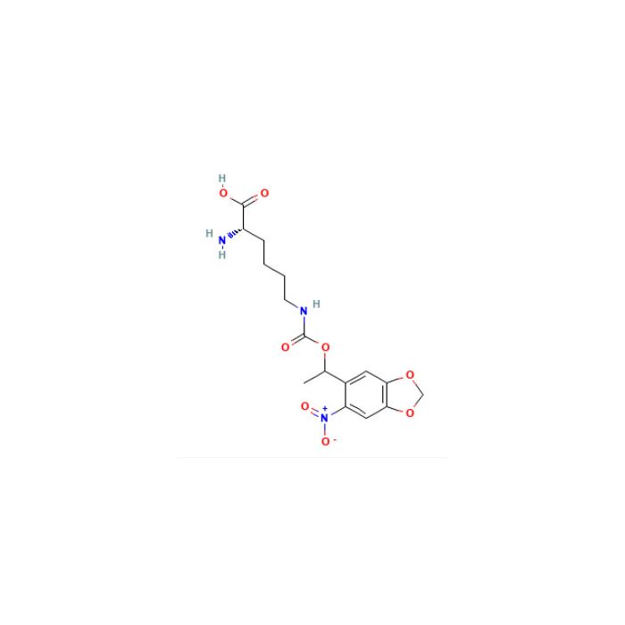 (2S)-2-Amino-6-(((1-(6-nitrobenzo[d][1,3]dioxol-5-yl)ethoxy)carbonyl)amino)hexanoicacid - ≥97% CAS No(1221189-11-2) by Aladdin Scientific