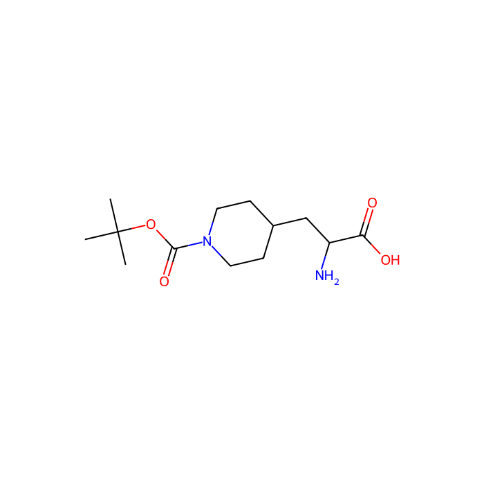 2-amino-3-{1-[(tert-butoxy)carbonyl]piperidin-4-yl}propanoic acid - ≥97% CAS No(1255666-24-0) by Aladdin Scientific
