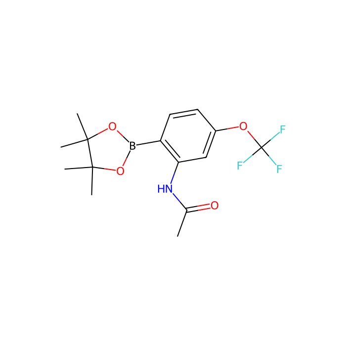 2-Acetamido-4-(trifluoromethoxy)phenylboronic acid, pinacol ester - ≥96% CAS No(1150271-56-9) by Aladdin Scientific