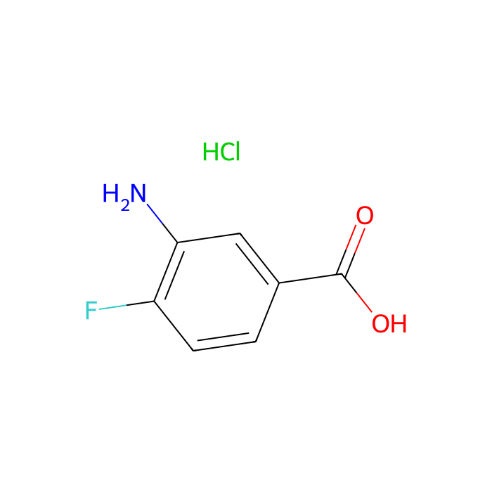 3-Amino-4-fluorobenzoic acid, HCl - ≥98% CAS No(3799-24-4) by Aladdin Scientific