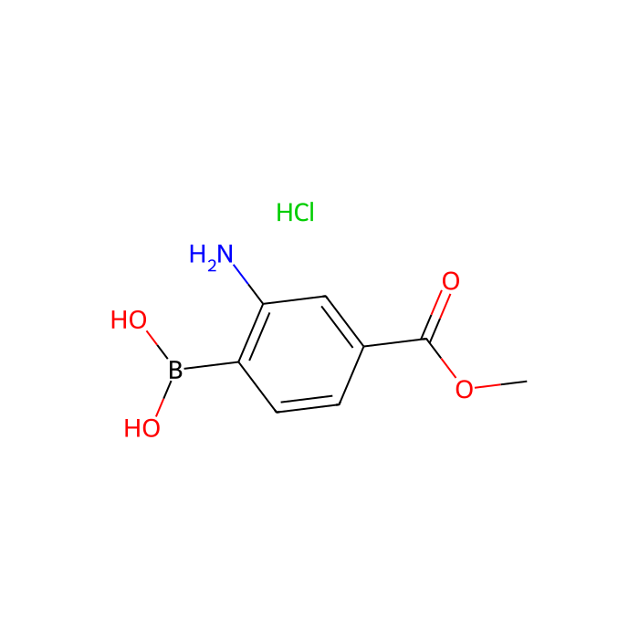 2-Amino-4-methoxycarbonyl phenylboronic Acid Hydrochloride (contains varying amounts of Anhydride) - ≥95% CAS No(380430-55-7) by Aladdin Scientific