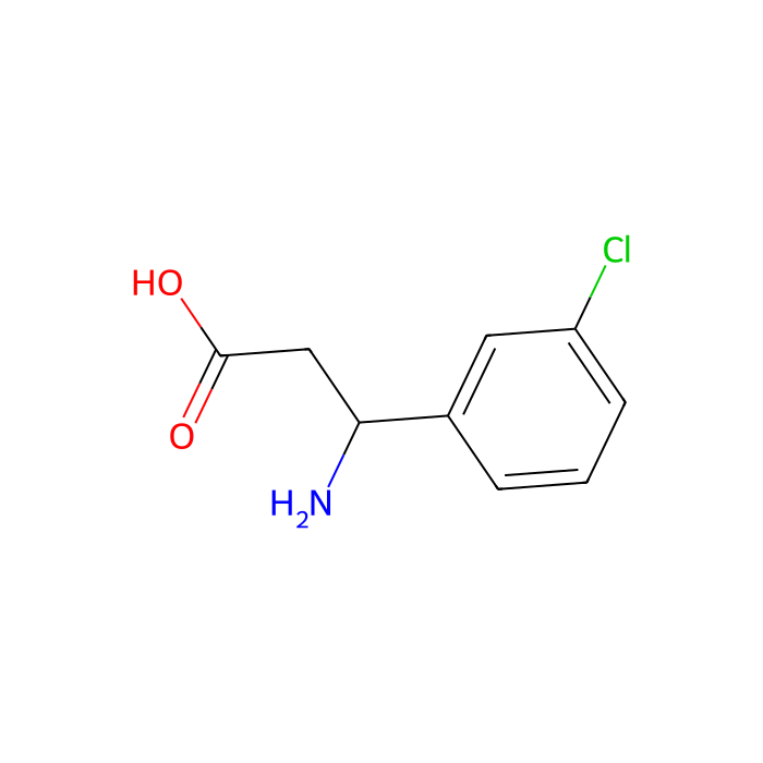 3-Amino-3-(3-chlorophenyl)propanoic acid - ≥95% CAS No(68208-21-9) by Aladdin Scientific