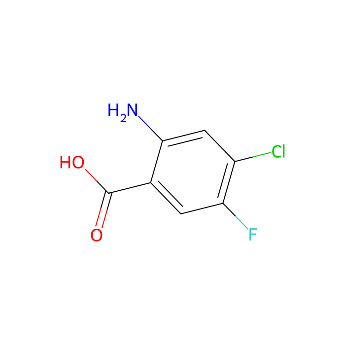 2-Amino-4-chloro-5-fluorobenzoic acid - ≥98% CAS No(108288-16-0) by Aladdin Scientific
