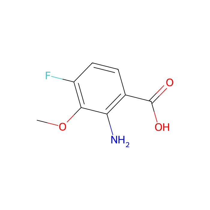 2-Amino-3-methoxy-4-fluorobenzoic acid - ≥98% CAS No(126480-32-8) by Aladdin Scientific