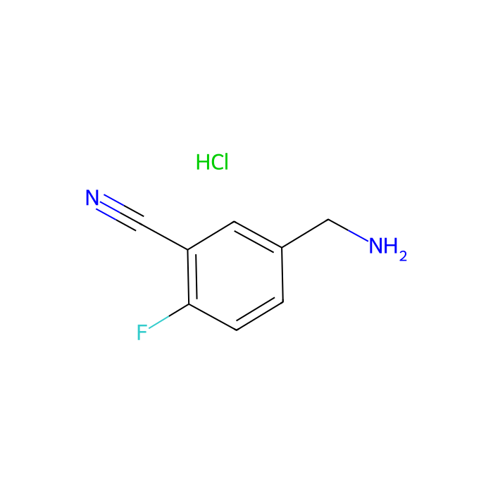 5-(Aminomethyl)-2-fluorobenzonitrile hydrochloride - ≥97% CAS No(1638487-42-9) by Aladdin Scientific
