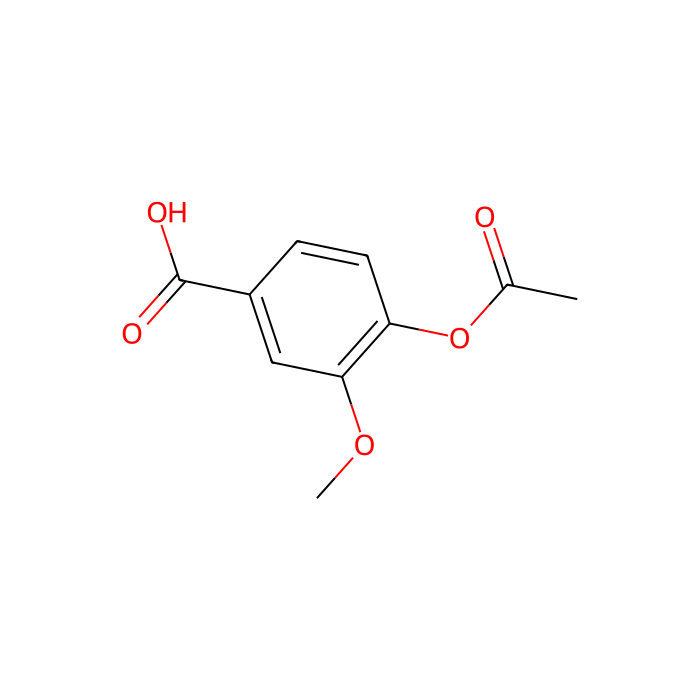 4-Acetoxy-3-methoxy-benzoic acid - ≥98% CAS No(10543-12-1) by Aladdin Scientific