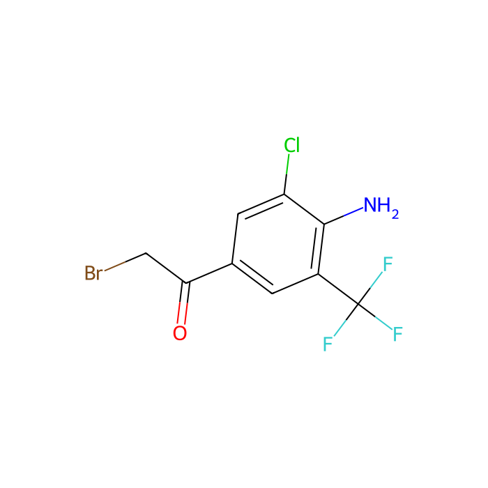 1-[4-Amino-3-chloro-5-(trifluoromethyl)phenyl]-2-bromo-ethanone - ≥95% CAS No(97760-87-7) by Aladdin Scientific