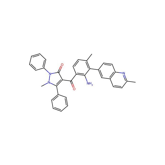 4-[2-Amino-4-Methyl-3-(2-Methylquinolin-6-Yl)benzoyl]-1-Methyl-2,5-Diphenyl-1,2-Dihydro-3h-Pyrazol-3-One -  CAS No(A669281) by Aladdin Scientific