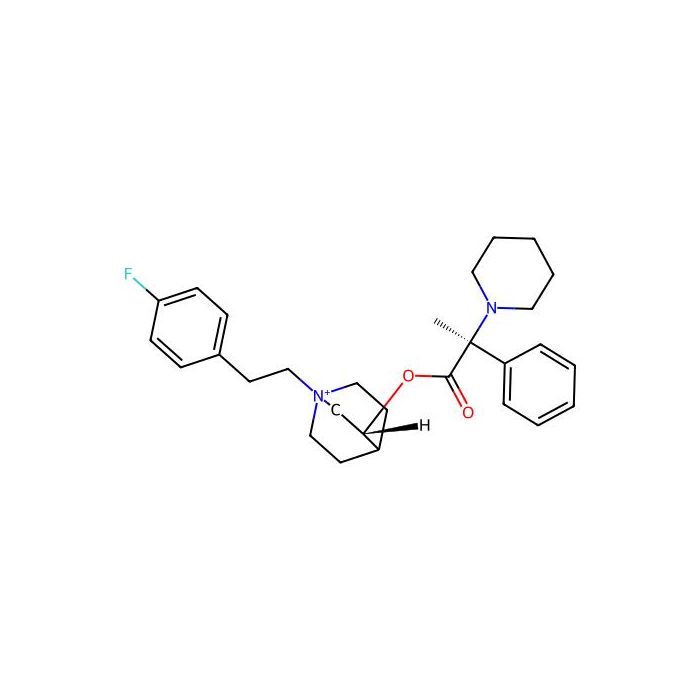 1-Azoniabicyclo(2.2.2)octane, 1-(2-(4-fluorophenyl)ethyl)-3-((2S)-1-oxo-2-phenyl-2-(1-piperidinyl)propoxy)-, (3R)- -  CAS No(1034978-04-5) by Aladdin Scientific