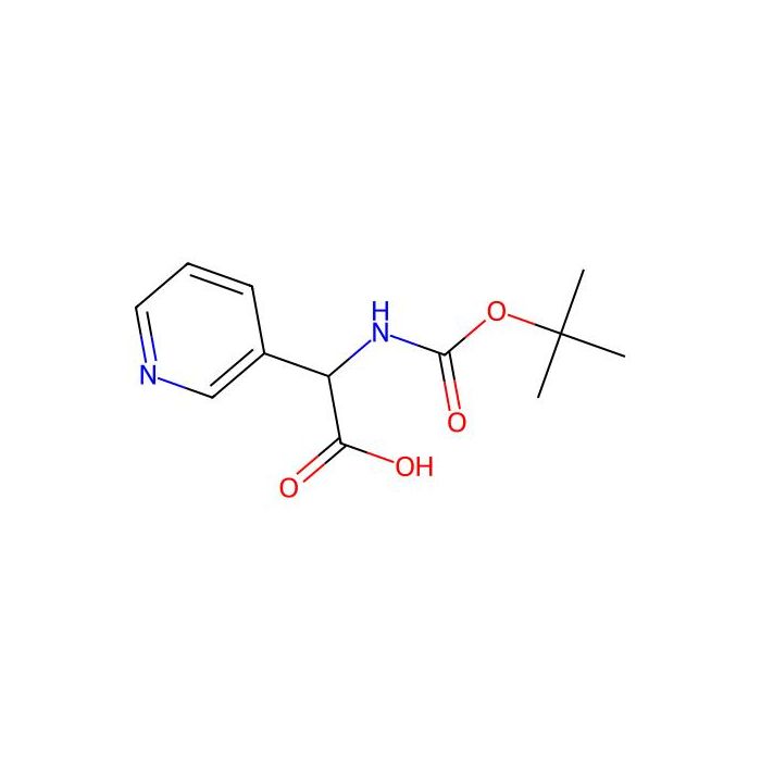 2-{[(tert-butoxy)carbonyl]amino}-2-(pyridin-3-yl)acetic acid - ≥97% CAS No(347187-29-5) by Aladdin Scientific