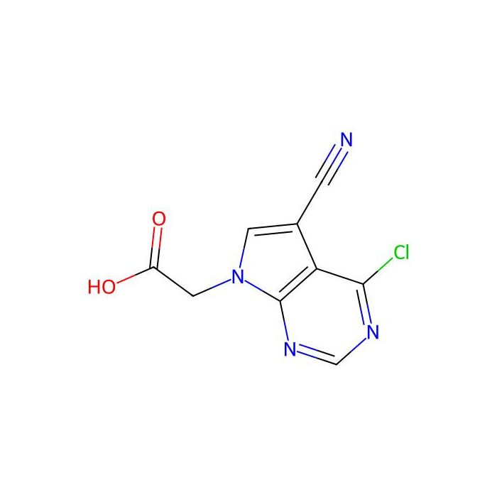 2-(4-chloro-5-cyano-pyrrolo[2,3-d]pyrimidin-7-yl)acetic acid - ≥97% CAS No(2122273-77-0) by Aladdin Scientific