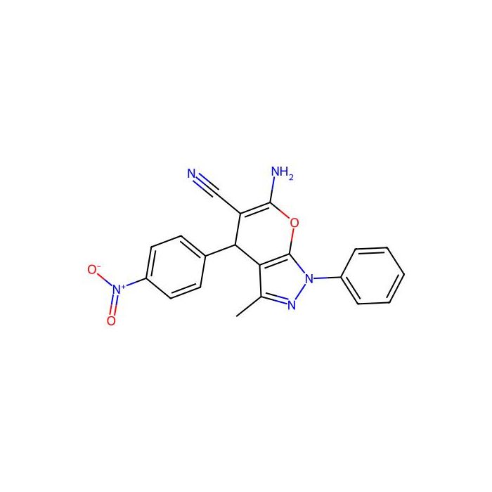6-Amino-3-methyl-4-(4-nitrophenyl)-1-phenyl-1，4-dihydropyrano[2，3-c]pyrazole-5-carbonitrile - ≥99% CAS No(76973-34-7) by Aladdin Scientific