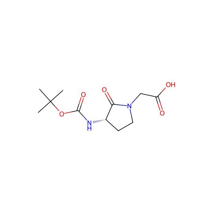 (S)-2-(3-((tert-Butoxycarbonyl)amino)-2-oxopyrrolidin-1-yl)acetic acid - ≥97% CAS No(79839-26-2) by Aladdin Scientific