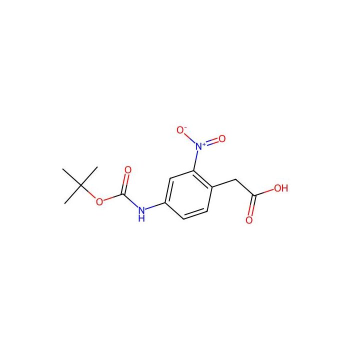 2-(4-((tert-Butoxycarbonyl)amino)-2-nitrophenyl)acetic acid - ≥95% CAS No(512180-63-1) by Aladdin Scientific