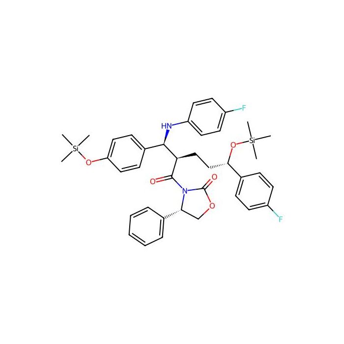 (S)-3-((2R，5S)-5-(4-Fluorophenyl)-2-((S)-((4-fluorophenyl)amino)(4-((trimethylsilyl)oxy)phenyl)methyl)-5-((trimethylsilyl)oxy)pentanoyl)-4-phenyloxazolidin-2-one - ≥97% CAS No(272778-12-8) by Aladdin Scientific