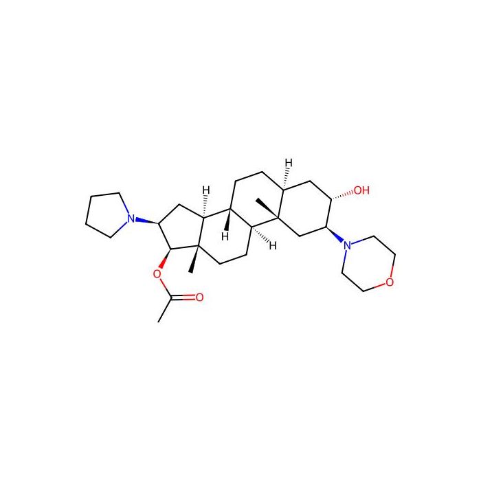 (2b，3a，5a，16b，17b)-17-Acetoxy-3-hydroxy-2-(4-morpholinyl)-16-(1-pyrrolidinyl)androstane - ≥95% CAS No(119302-24-8) by Aladdin Scientific