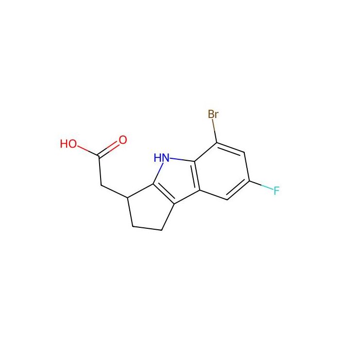 2-(5-Bromo-7-fluoro-1，2，3，4-tetrahydrocyclopenta[b]indol-3-yl)acetic acid - ≥95% CAS No(393509-23-4) by Aladdin Scientific