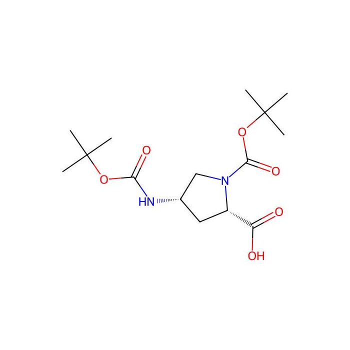 (2S，4S)-1-(tert-Butoxycarbonyl)-4-((tert-butoxycarbonyl)amino)pyrrolidine-2-carboxylic acid - ≥95% CAS No(254881-69-1) by Aladdin Scientific