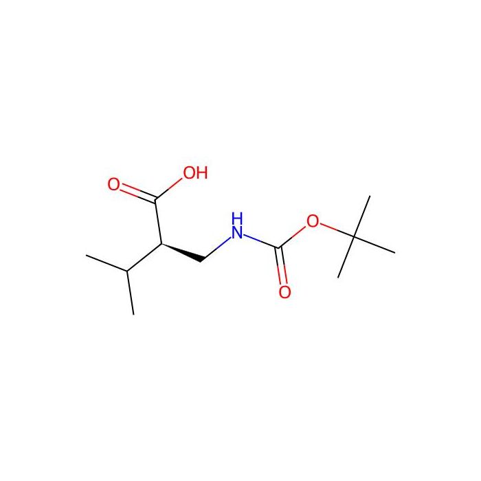 (R)-2-(((tert-Butoxycarbonyl)amino)methyl)-3-methylbutanoic acid - ≥97% CAS No(191664-14-9) by Aladdin Scientific