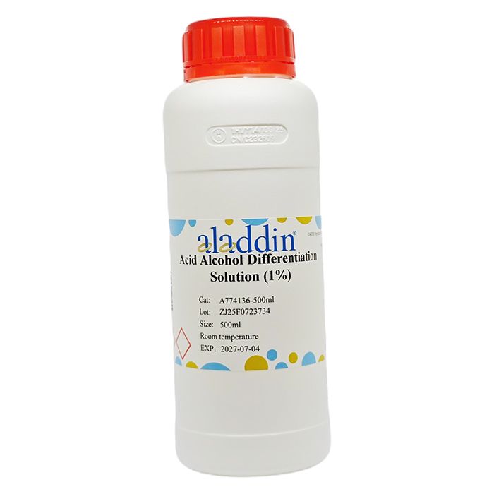 Acid Alcohol Differentiation Solution (1%) - BioReagent, Biological Stain, for microscopy, 1%  by Aladdin Scientific
