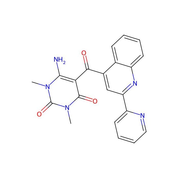 6-Amino-1,3-dimethyl-5-[2-(pyridin-2-yl)quinoline-4-carbonyl]-1,2,3,4-tetrahydropyrimidine-2,4-dione - ≥99% CAS No(945008-17-3) by Aladdin Scientific