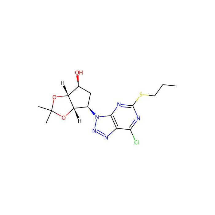 (3aR,4S,6R,6aS)-6-(7-chloro-5-(propylthio)-3H-[1,2,3]triazolo[4,5-d]pyrimidin-3-yl)-2,2-dimethyltetrahydro-3aH-cyclopenta[d][1,3]dioxol-4-ol -  CAS No(220241-61-2) by Aladdin Scientific