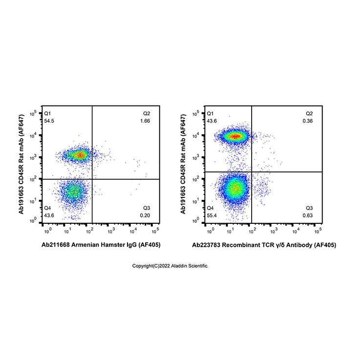 Recombinant TCR γ/δ Antibody (AF405) -    by Aladdin Scientific