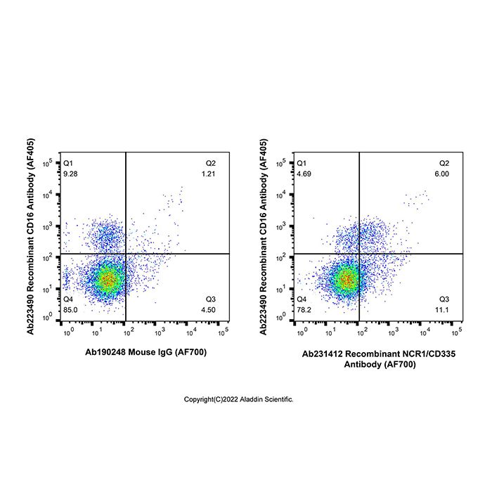 Recombinant NCR1/CD335 Antibody (AF700) -    by Aladdin Scientific