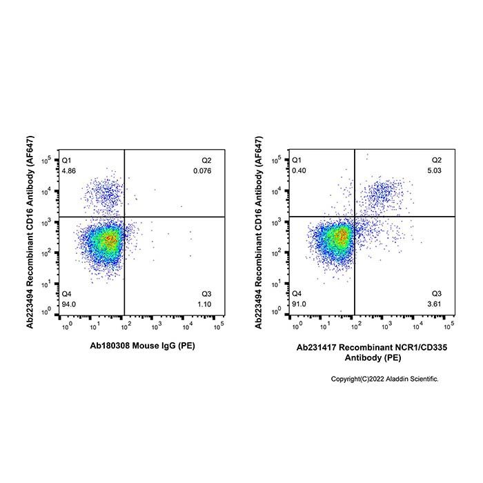 Recombinant NCR1/CD335 Antibody (PE)  -    by Aladdin Scientific