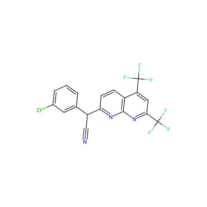 2-[5,7-Bis(trifluoromethyl)-1,8-naphthyridin-2-yl]-2-(3-chlorophenyl)acetonitrile - ≥99% CAS No(478043-30-0) by Aladdin Scientific