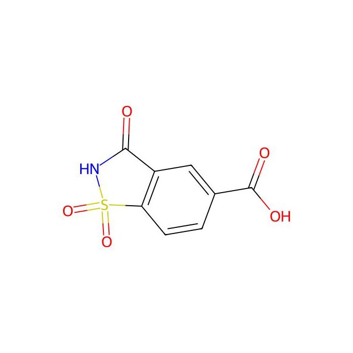 1,2-Benzisothiazole-5-carboxylic acid, 2,3-dihydro-3-oxo-, 1,1-dioxide - ≥97% CAS No(221446-00-0) by Aladdin Scientific