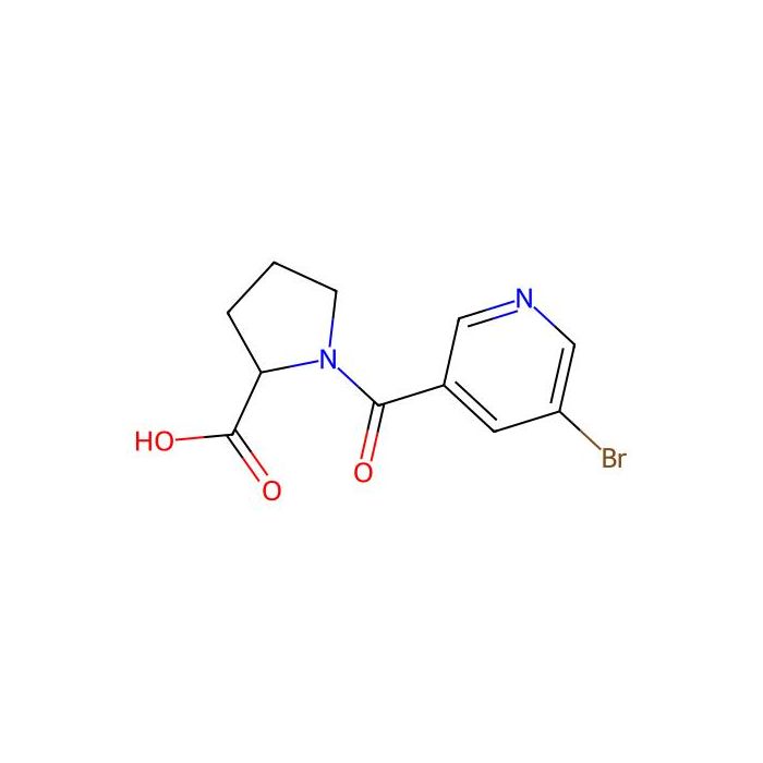 1-(5-Bromo-pyridine-3-carbonyl)-pyrrolidine-2-carboxylic acid - ≥95% CAS No(126581-82-6) by Aladdin Scientific