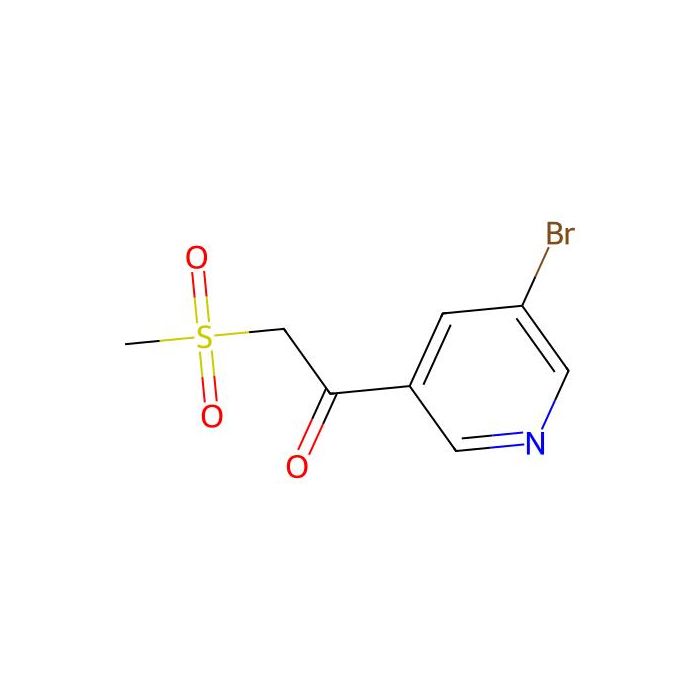 1-(5-Bromopyridin-3-yl)-2-(methylsulfonyl)ethanone - ≥95% CAS No(386715-50-0) by Aladdin Scientific