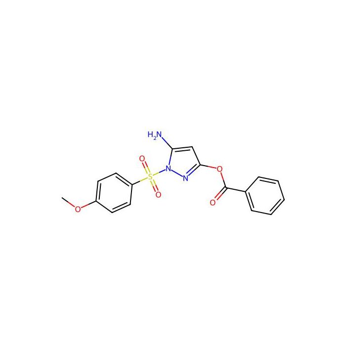 Benzoic acid 5-amino-1-(4-methoxy-benzenesulfonyl)-1H-pyrazol-3-yl ester - ≥99% CAS No(909859-19-4) by Aladdin Scientific