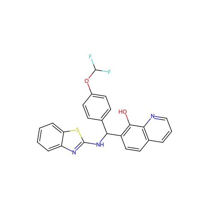 7-((Benzo[d]thiazol-2-ylamino)(4-(difluoromethoxy)phenyl)methyl)quinolin-8-ol - ≥98% CAS No(446826-86-4) by Aladdin Scientific