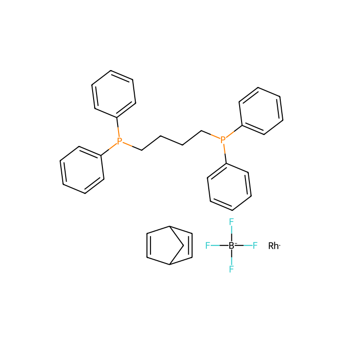 (Bicyclo[2.2.1]hepta-2,5-diene)[1,4-bis(diphenylphosphino)butane]rhodium(I) tetrafluoroborate - ≥95% CAS No(82499-43-2) by Aladdin Scientific