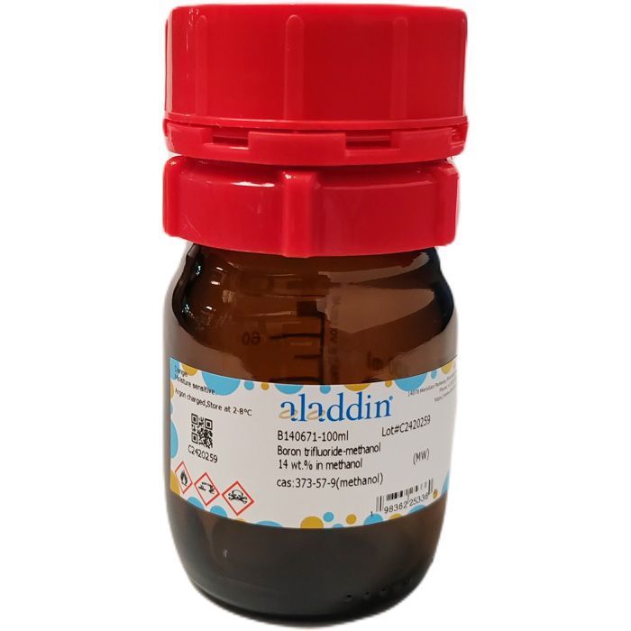 Boron trifluoride-methanol(BF-M) - 14 wt.% in methanol CAS No(373-57-9) by Aladdin Scientific