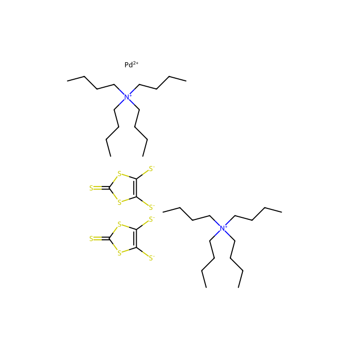 Bis(tetrabutylammonium) Bis(1,3-dithiole-2-thione-4,5-dithiolato)palladium(II) - ≥90%(T) CAS No(72688-90-5) by Aladdin Scientific