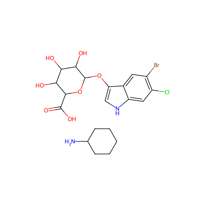 5-Bromo-6-chloro-3-indolyl β-D-Glucuronide Cyclohexylammonium Salt [for Biochemical Research] - ≥98%(HPLC) CAS No(144110-43-0) by Aladdin Scientific
