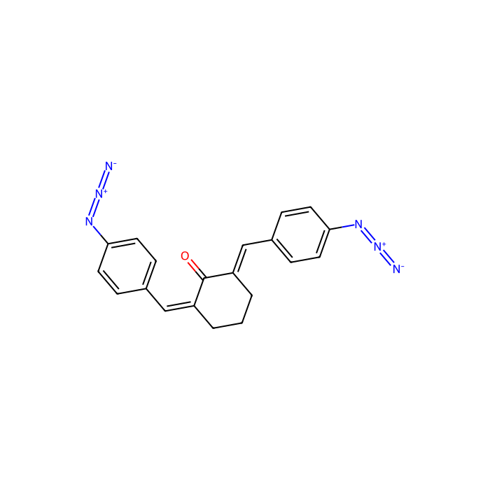 2,6-Bis(4-azidobenzylidene)cyclohexanone (wetted with ca. 30% Water) (unit weight on dry weight basis) [Research for Photosensitive Material] - ≥85%(HPLC) CAS No(20237-98-3) by Aladdin Scientific