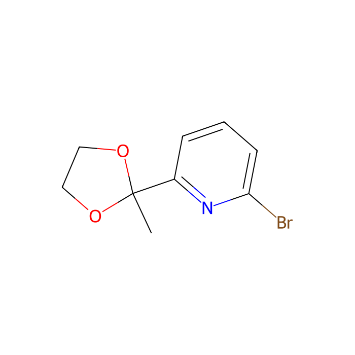 2-Bromo-6-(2-methyl-1,3-dioxolan-2-yl)pyridine - ≥97% CAS No(49669-14-9) by Aladdin Scientific